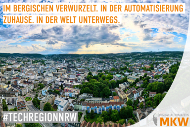 Im Bergischen verwurzelt. In der Automatisierung zuhause. In der Welt unterwegs.